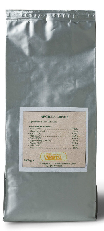 Argilla bianca - Ventilata - Polvere Fine - 1 Kg