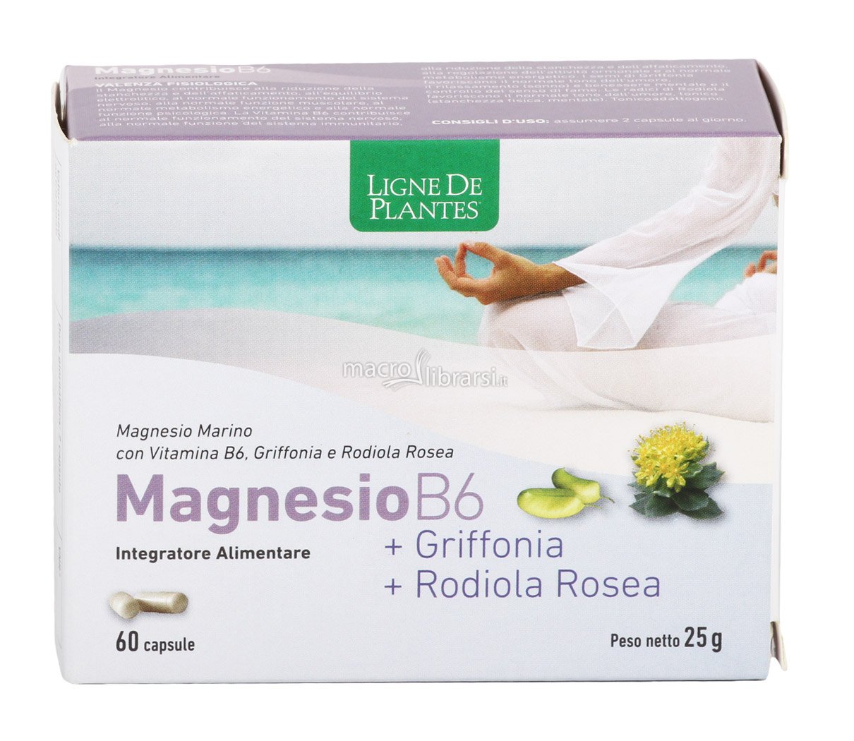 Magnesio B6 + Griffonia + Rodiola Rosea - 60 Capsule