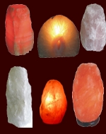 Lampade in pietra dura e cristalli