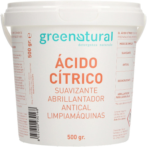 Acido Citrico Puro Anticalcare ecologico - Greenatural 500g