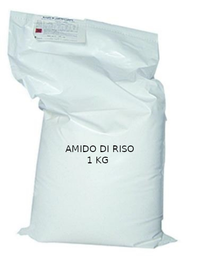 Amido di Riso in Polvere Puro - 1 Kg Uso cosmetico