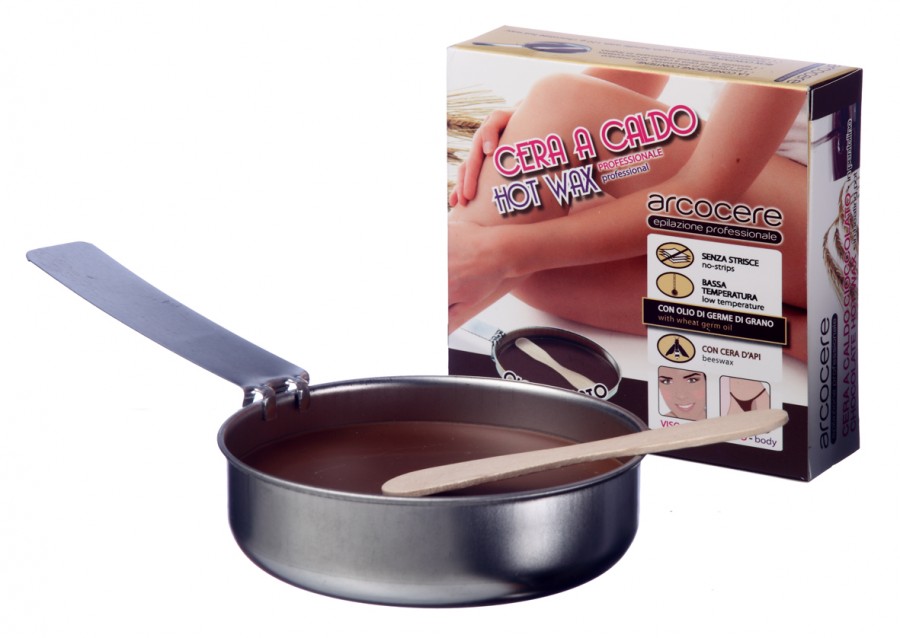 Cera a caldo al cioccolato in pentolino - Cera d'api -120g