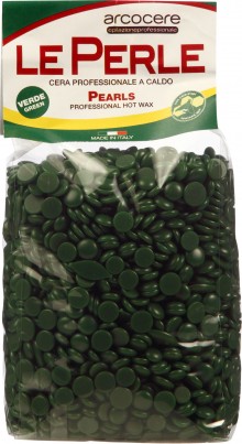 Cera a caldo Verde in perle - Velour - 1 Kg