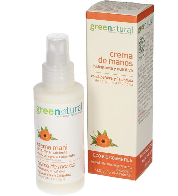 Crema mani Eco Bio alla Calendula Idratante Greenatural 100ml