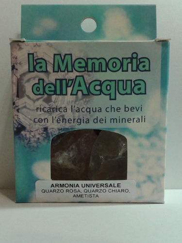 Cristalli per acqua - Aquaenergy - n.3 - Quarzo Rosa/Ametista - Clicca l'immagine per chiudere