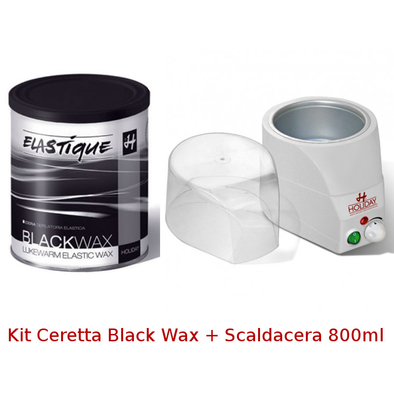 Kit Ceretta nera Black Wax Brasiliana 800ml + Scaldacera Etna