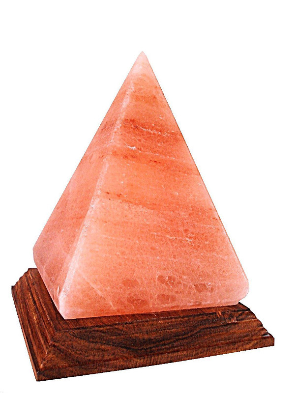Lampada di Sale rosa Himalaya USB - Piramide luce multicolore