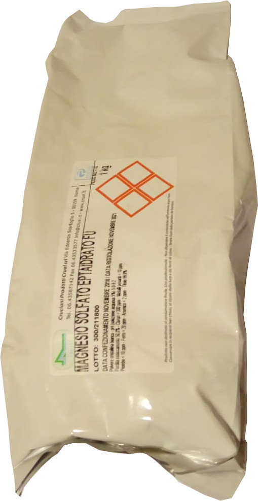 Sale di Epsom Magnesio solfato eptaidrato F.U. puro 1 Kg