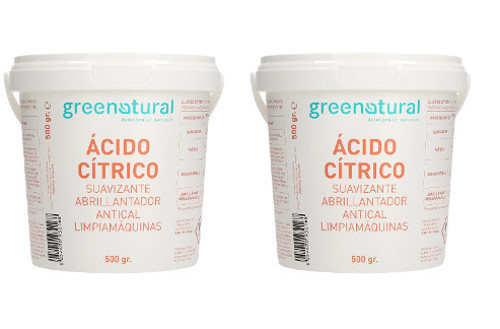 Acido Citrico Puro Anticalcare ecologico - Greenatural 2x500g