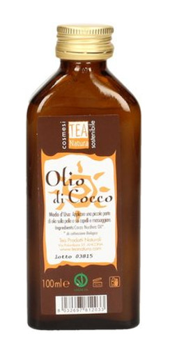 Olio di Cocco Puro Bio - Superabbronzante - 100ml Tea Natura - Clicca l'immagine per chiudere