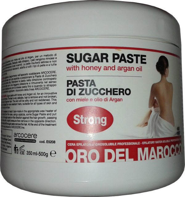 Pasta di zucchero depilatoria - Miele e Argan - Scrub Peli- 500g