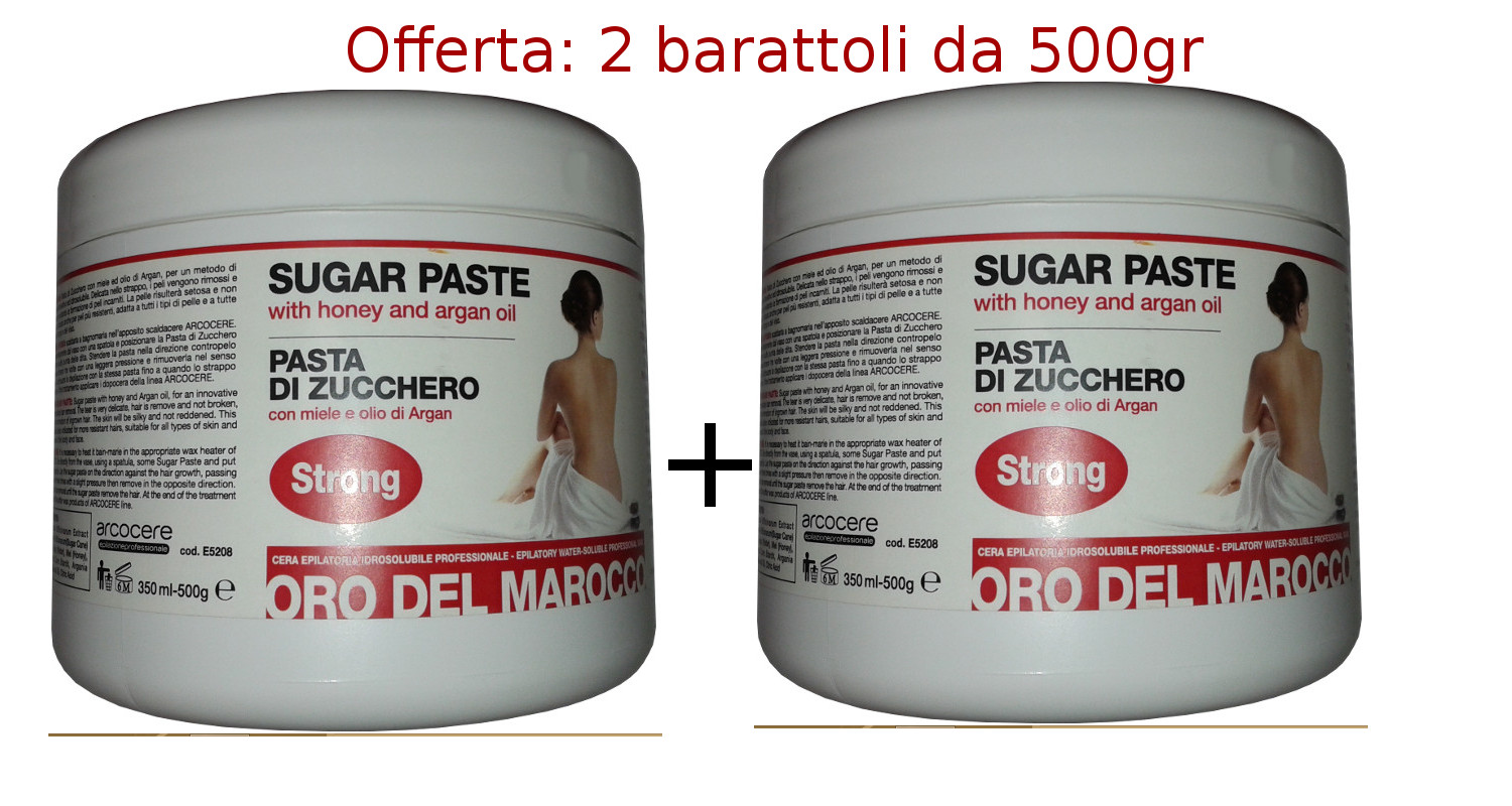 Pasta di zucchero depilatoria-Miele e Argan Strong- Offerta 1 Kg