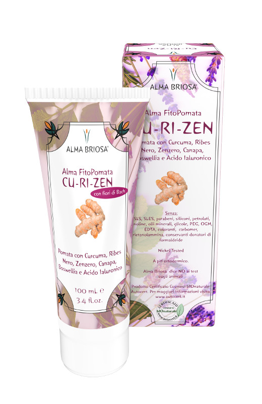 Pomata alla Curcuma, Zenzero e Ribes Bio - Cu-Ri-Zen - 100ml