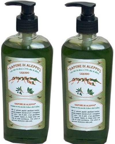 Sapone di Aleppo - Detergente Liquido 25% olio di Alloro - 2 Lt