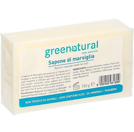 Sapone di Marsiglia Greenatural - Bucato a mano - 300g - Clicca l'immagine per chiudere