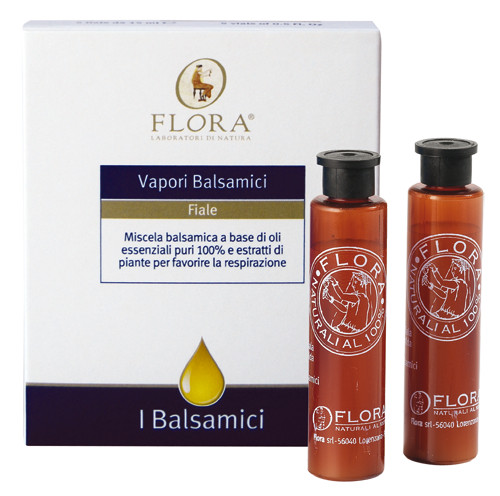 Vapori balsamici con oli puri in fiale monodose - 75ml - Flora