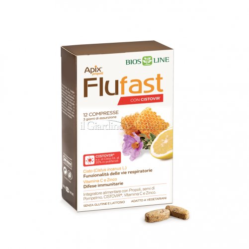 Flufast con Cistovir Apix® Propoli Integratore 12 cps Bios Line