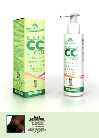 Hair CC Cream Balsamo Ravviva Colore Castano medio 100ml