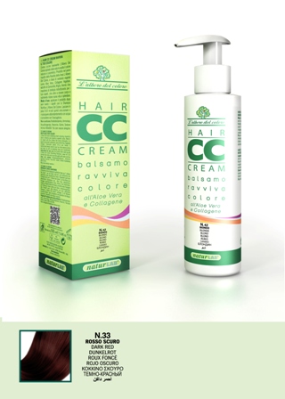 Hair CC Cream Balsamo Ravviva Colore Rosso scuro 100ml - Clicca l'immagine per chiudere