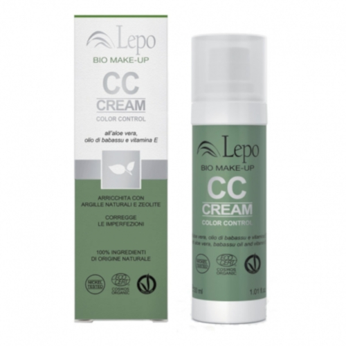 CC Cream Bio - Color Control Viso - 1 Beige naturale 30ml - Lepo