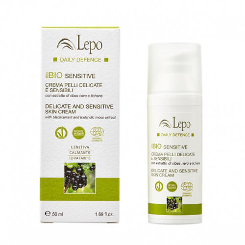 Crema Ecobio Sensitive Pelli delicate - Ribes nero, Lichene 50ml