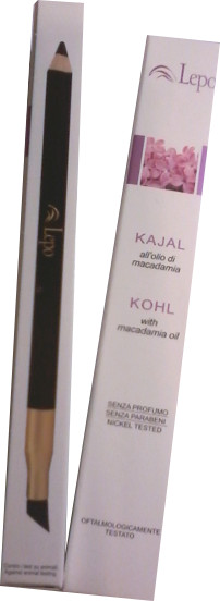 Kajal Nero all'olio di Macadamia - Matita occhi - 1gr - Lepo - Clicca l'immagine per chiudere