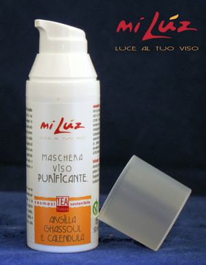 Maschera Viso al Ghassoul Rhassoul Purificante - Mi Luz - 50 ml