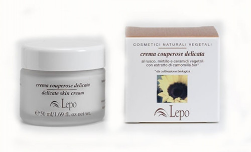 Crema couperose al Mirtillo, Rusco e Ippocastano - 50ml - Lepo - Clicca l'immagine per chiudere